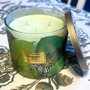 Bath & Body Works Fresh Bamboo 3-Wick Candle